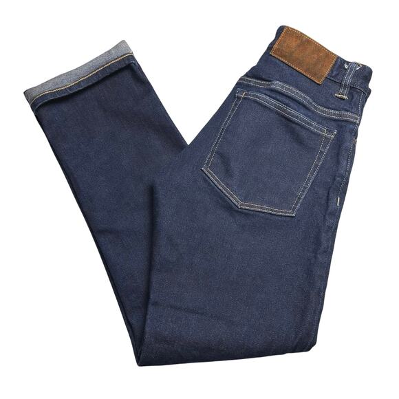 Best Made Co. | Men | Raw Selvedge Dark Wash Slim Straight Denim Jeans | 28x30 - Picture 13 of 13